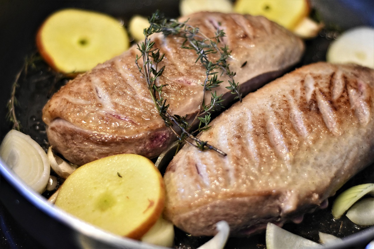 Normannische Ente mit Calvados