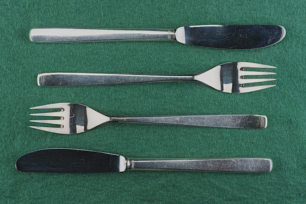 Gabel und Tischsitten